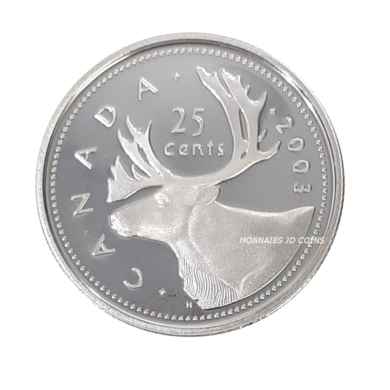 2003 Canada 25 Cents Sterling Silver Proof Coin