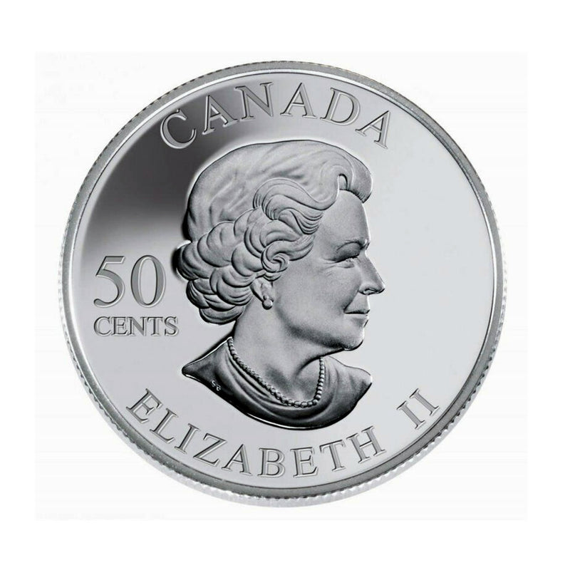 2003 Canada 50 Cents Golden Daffodil Sterling Silver