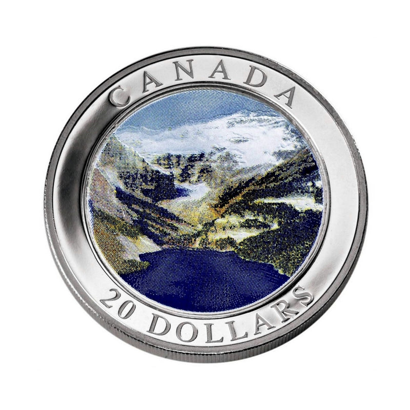 2003 Canada $20 Natural Wonders Canadian Rockies Hologram Pure Silver