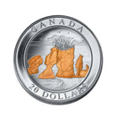 2004 Canada $20 Natural Wonders Series - Hopewell Rocks Fine Silver Coin (No Tax)