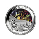 2004 Canada $20 Natural Wonders Series Aurora Borealis Hologram Fine Silver Coin