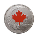2004P Canada 25 Cents Coloured Canada Day Proof Like Coin