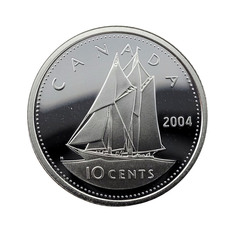 2004 Canada 10 Cents Silver Proof