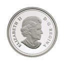 2004 Canada Annuel Report With  25 Cent Silver Gold Plated Poppy