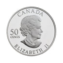 2005 Canada 50 cent Butterfly of Canada Spangled Fritillary Sterling Silver