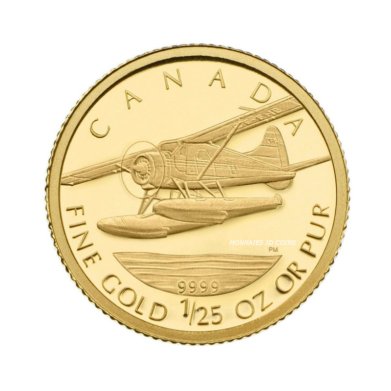 2007 Canada 50 Cent De Havilland Beaver 1/25oz. 9999 Pure Gold (No Tax)