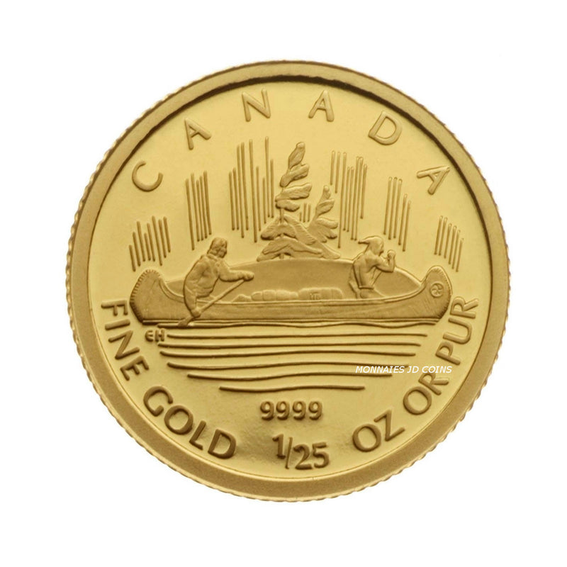 2005 Canada 50 Cent Voyageur 1/25oz. 9999 Pure Gold (No Tax)