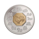 2005 Canada $15 Sterling Silver Coin - Year Of The Rooster