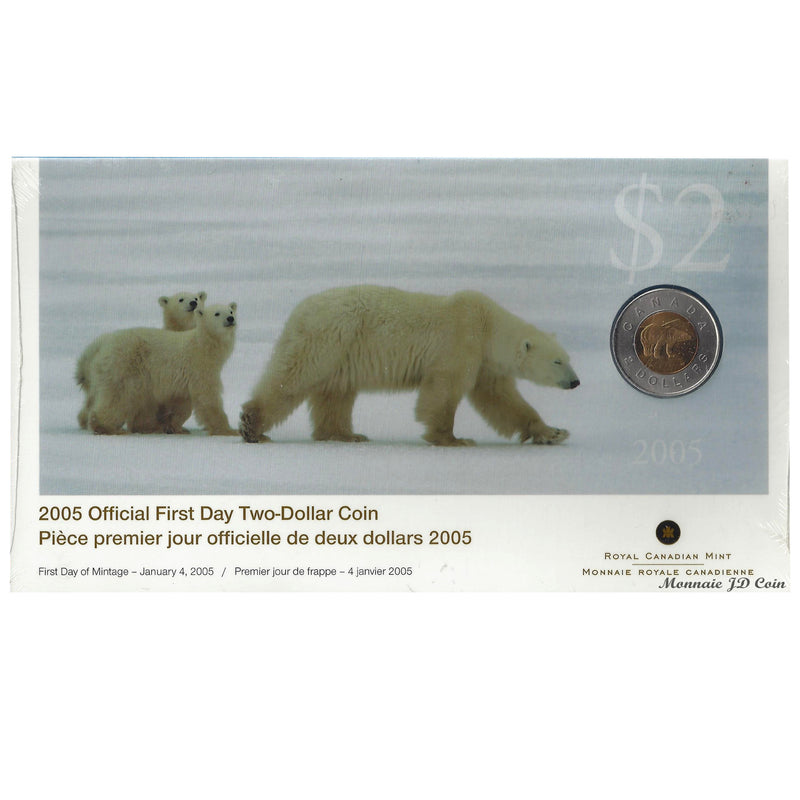 2005 Canada $2 Coin First Day Cover Uncirculated Original Mint