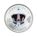 2006 Canada Coloured 25 Cents 80th Birthday of Queen Elizabeth II
