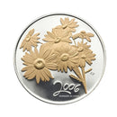 2006 Canada 50 Cents Golden Daisy Sterling Silver