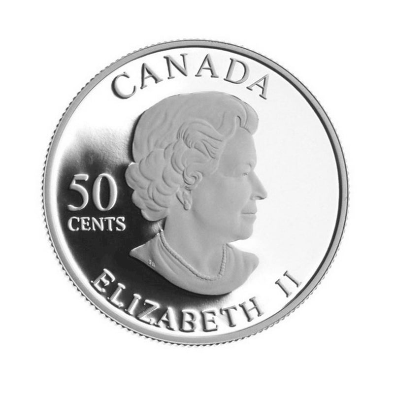 2006 Canada 50 Cents Golden Daisy Sterling Silver