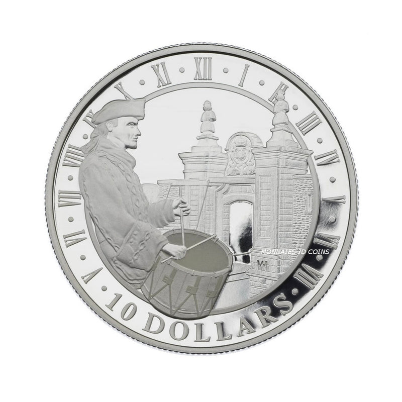 2006 Canada $10 National Historic Site Fortress Of Lousbourg Fine Silver Coin  (No Tax)