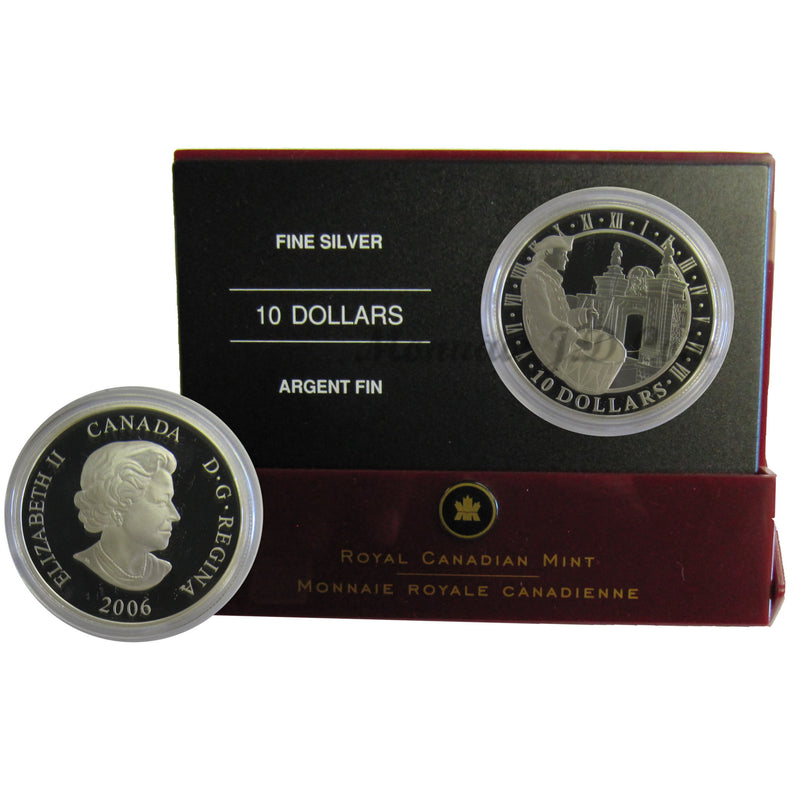 2006 Canada $10 National Historic Site Fortress Of Lousbourg Fine Silver Coin  (No Tax)