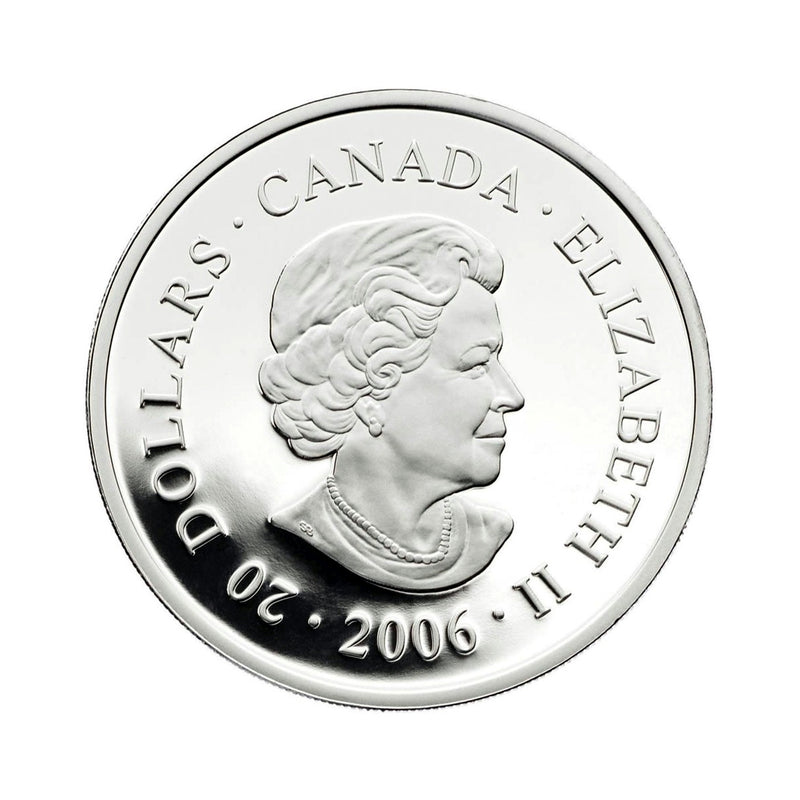 2006 Canada $20 Architectural Treasures Pengrowth Saddledome Fine Silver Coin (No Tax)