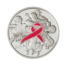 2006 Canada $5 Breast Cancer Pink Ribbon Fine Silver Coin  ( No Tax )