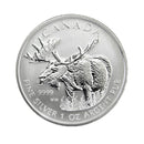 2012 Canada 5$ 1oz 99.99%Fine Silver Coin Wildlife Serie Moose
