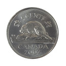 2007 Canada 5 Cent Coin CH/BU (MS-64)
