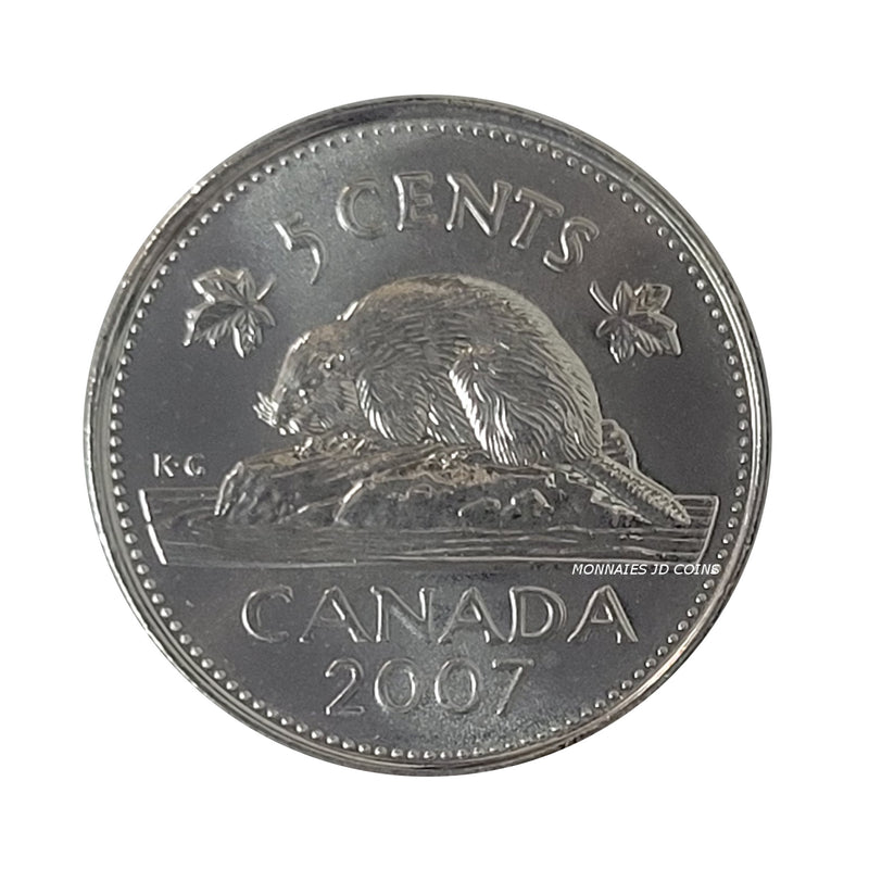 2007 Canada 5 Cent Coin BU (MS-63)