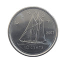2007 Canada 10 Cents Brillant Uncirculated (MS-63)
