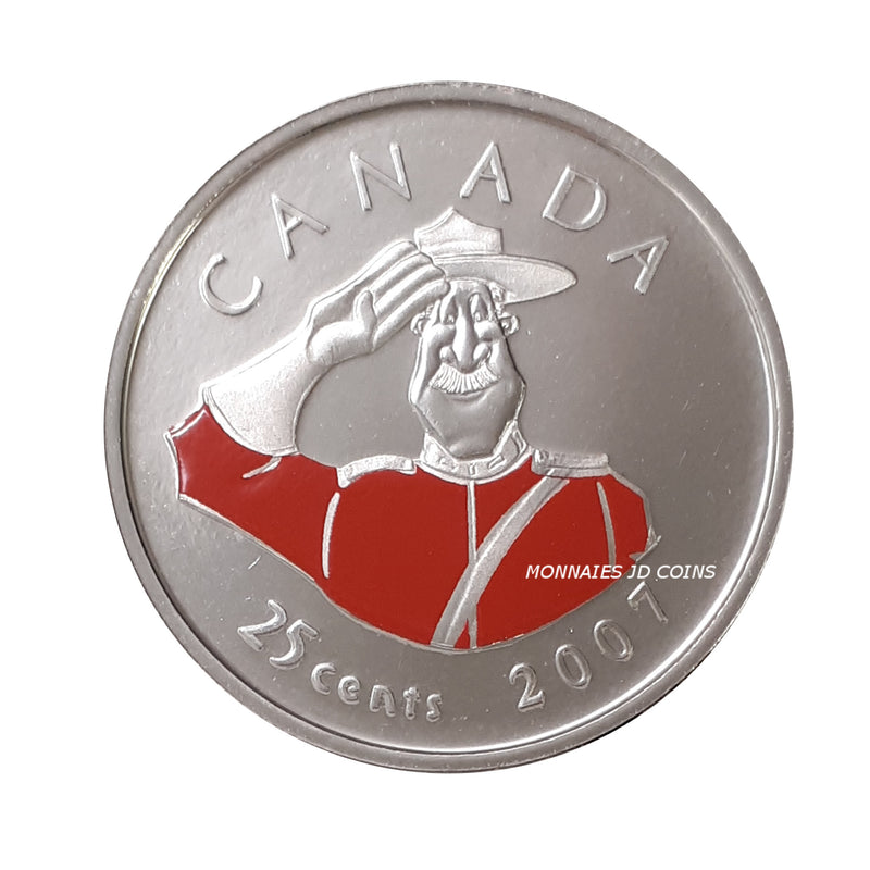 2007 Canada Day Coloured 25 Cents & Kids' Activity Set