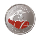2007 Canada 25 Cents Canada Day Coloured Proof Like