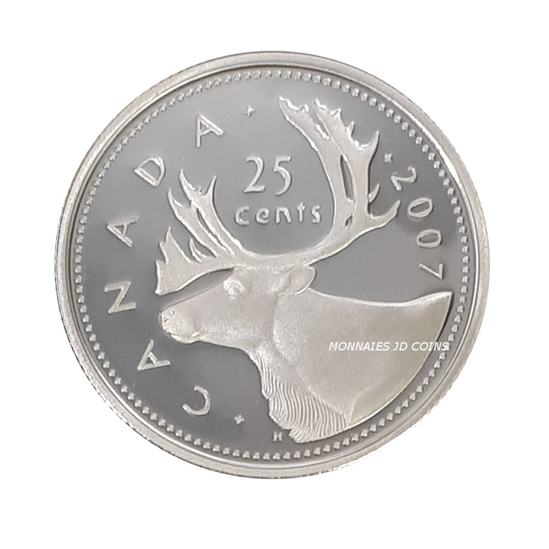 2007 Canada 25 Cents Sterling Silver Proof Coin