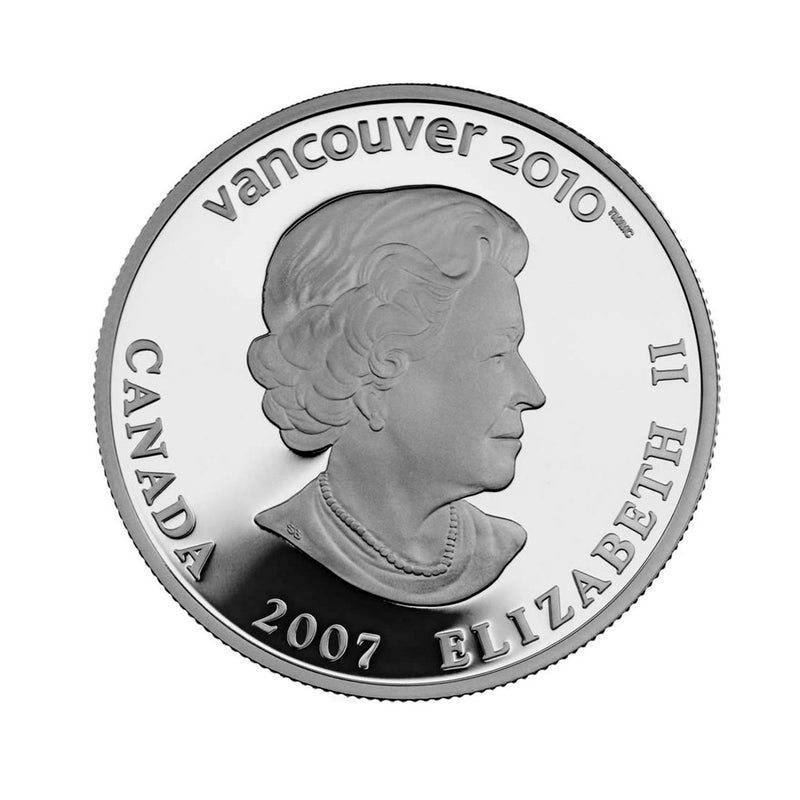 2007 $25 Alpine Ski Silver Hologram Coin