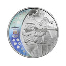 2007 $25 Biathlon Sterling Silver Hologram Coin