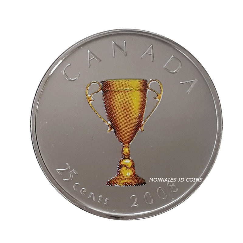 2008 Canada 25 Cents Coloured Congratuations Proof Like Coin