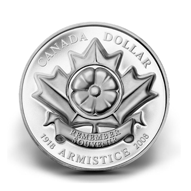 2008 Canada Poppy Limited Edition Proof Sterling Silver Dollar