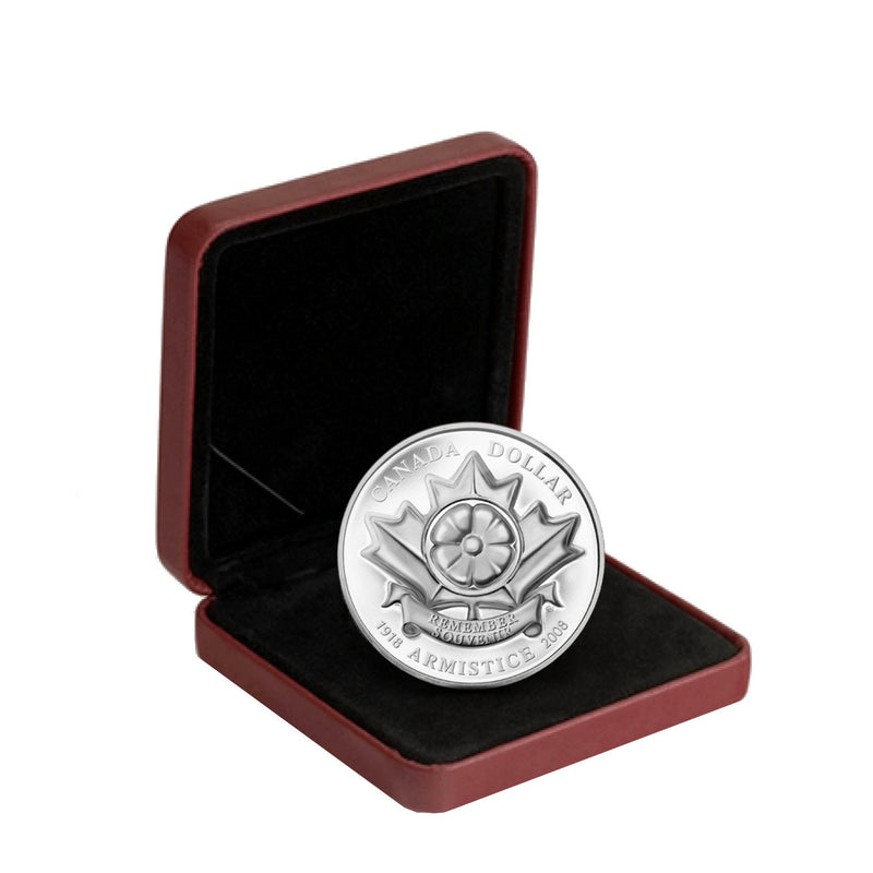 2008 Canada Poppy Limited Edition Proof Sterling Silver Dollar