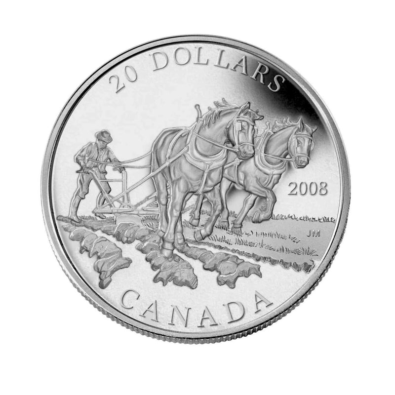 2008 Canada $20 Agriculture Trade Fine Silver