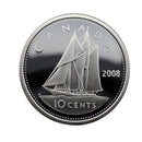 2008 Canada 10 Cents Silver Proof