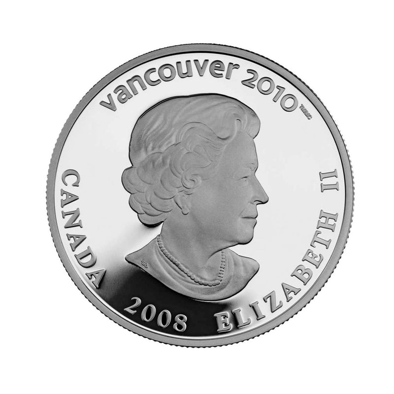 2008 $25 Snowboarding Sterling Silver Hologram Coin