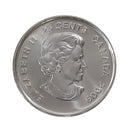 2009 Canada Men's Hockey (Raised 2) 25 Cent Choise BU (MS-64)