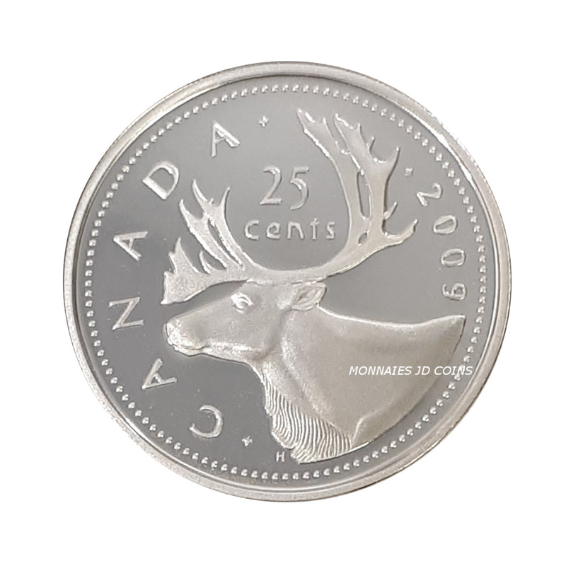 2009 Canada 25 Cents Sterling Silver Proof Coin