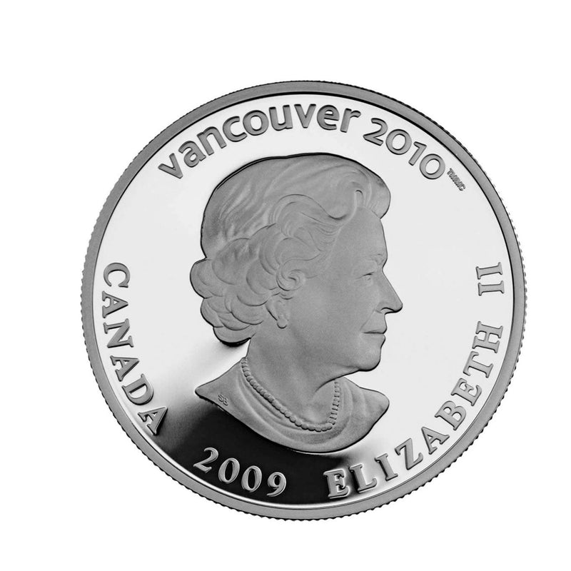 2009 $25 Ski Jumping Sterling Silver Hologram Coin