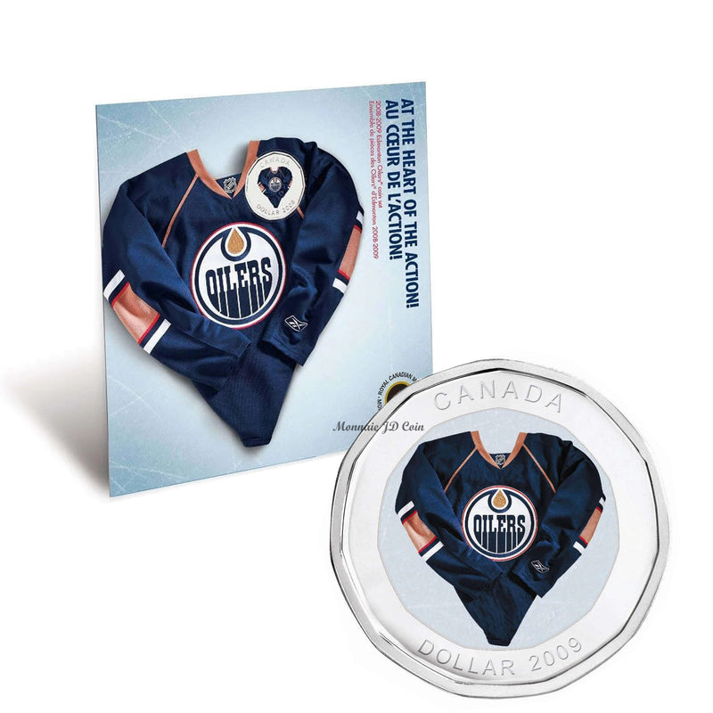 2009 NHL Calgary Flames Coin Set With Commemorative Coloured Loonie Jersey