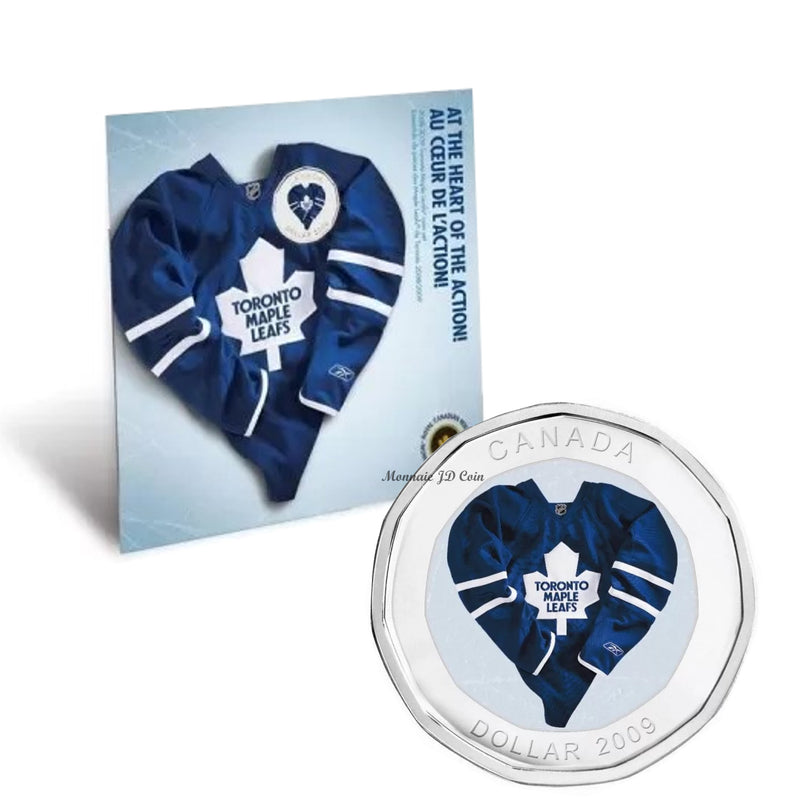 2009 NHL Toronto Maple Leafs Coin Set With Commemorative Coloured Loonie Jersey (Copy)