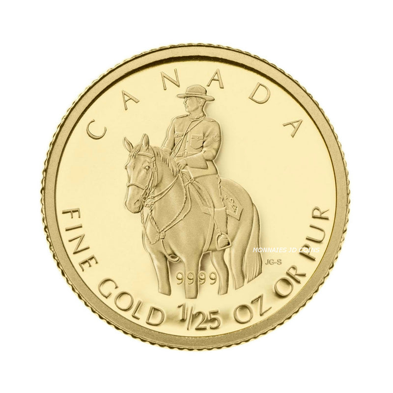 2010 Canada 50 Cent R.C.M.P. 1/25oz. 9999 Pure Gold (No Tax)