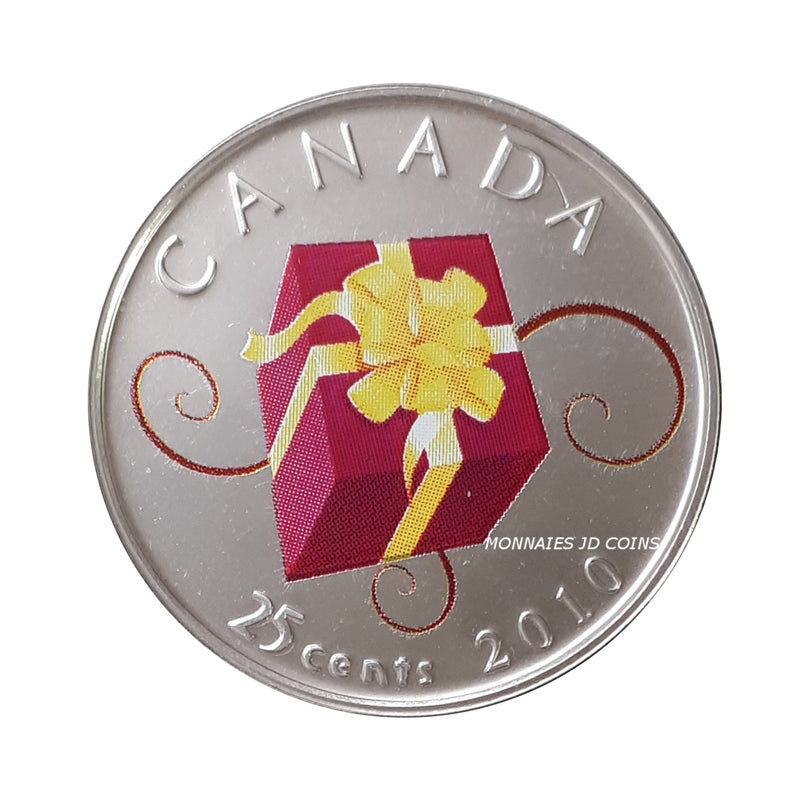 2010 Canada 25 Cents Coloured Birthday Proof Like Coin