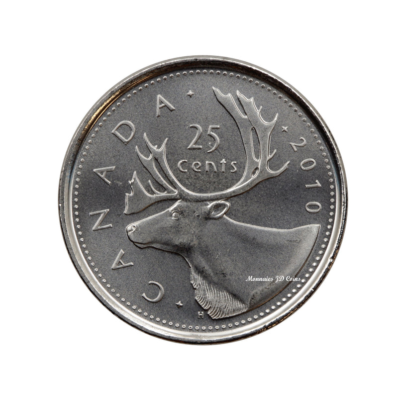 2010 Canada Caribou 25 Cents  (MS-65)