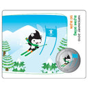 2010 Canada 50 Cent Vancouver Miga Alpine Skiing Coin