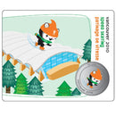 2010 Canada 50 Cent Vancouver Miga Speed Skating Coin