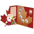 2010 Canada Happy Holidays Coin Set With Colored Santa Quarter