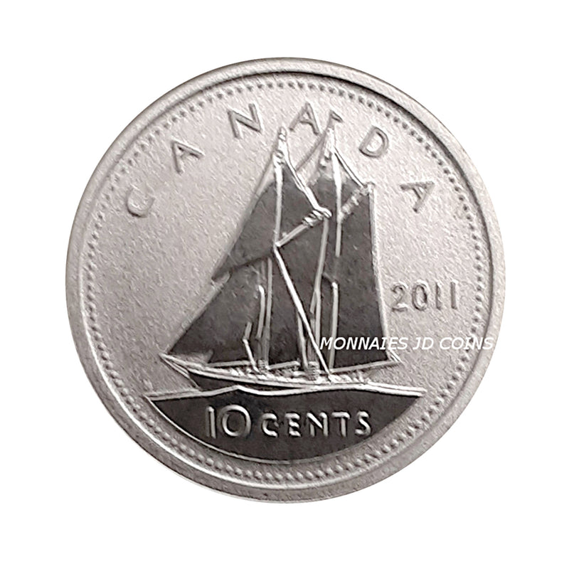 2011 Canada 10 Cents Specimen