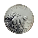 2011 Canada 5$ 1oz 99.99%Fine Silver Coin Wildlife Serie Grizzly