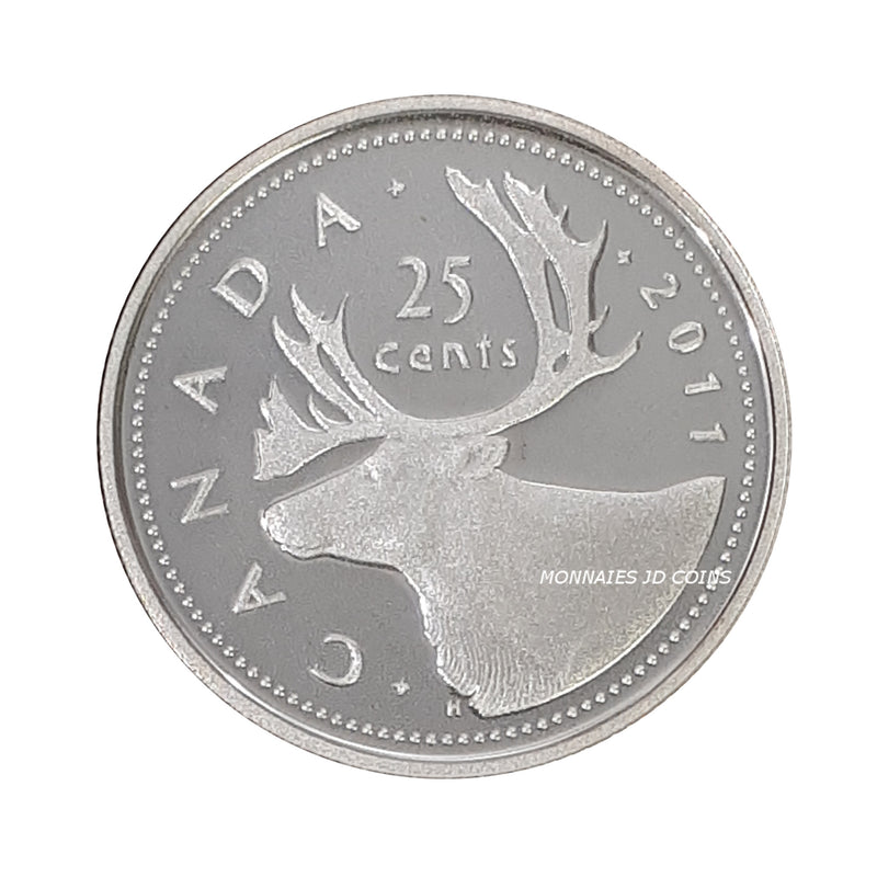 2011 Canada 25 Cents Sterling Silver Proof Coin