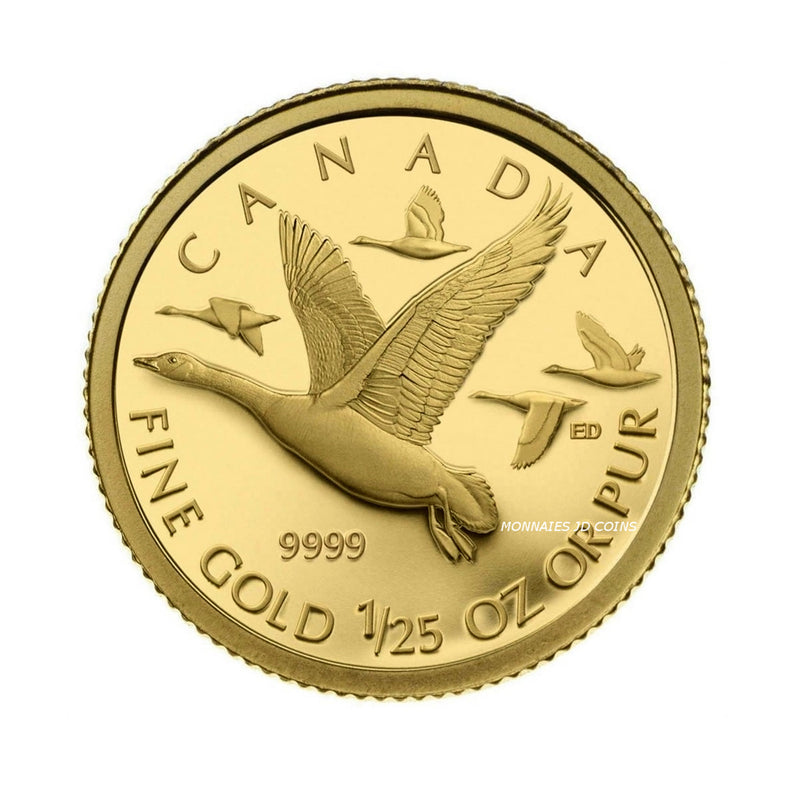 2011 Canada 50 Cent Canada Geese 1/25oz. 9999 Pure Gold (No Tax)